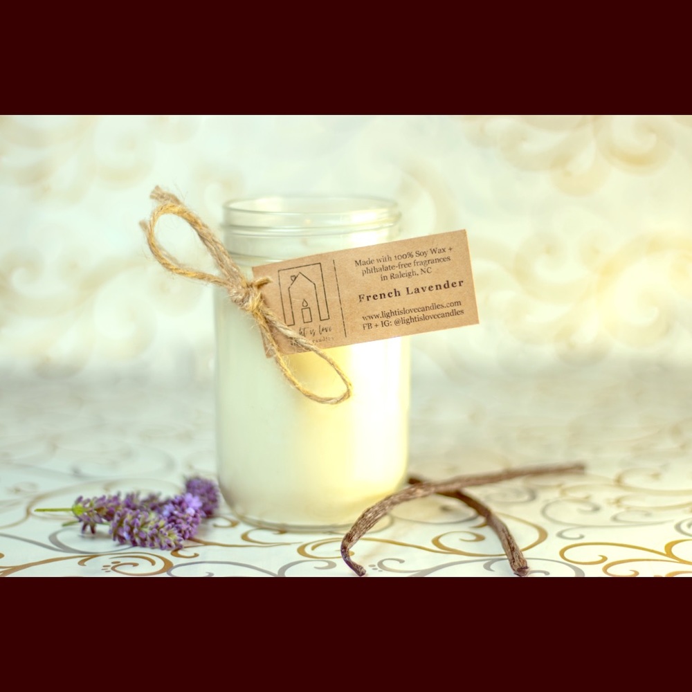 12 oz French Lavender 100% soy candle